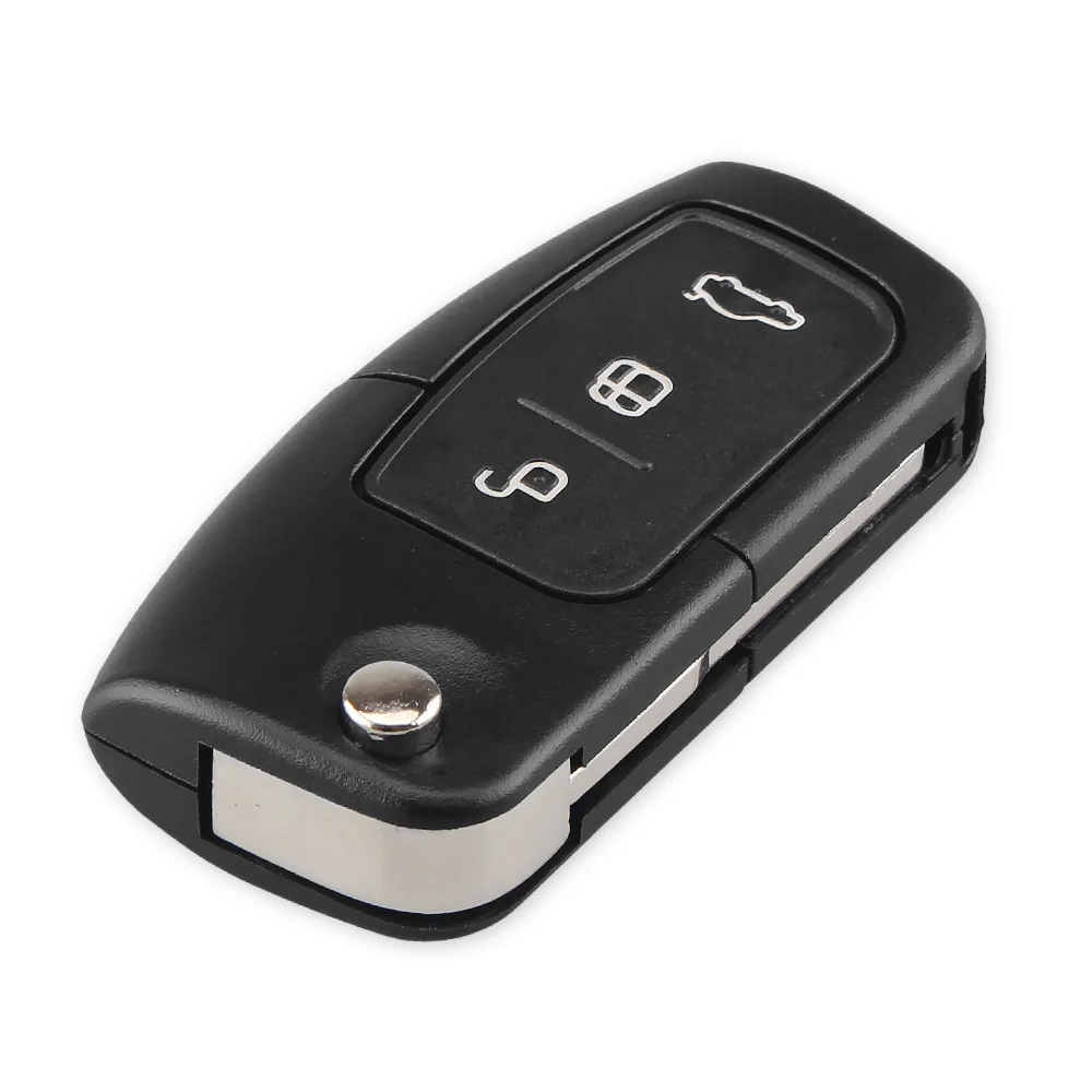 Чехол KEYYOU для ключа Ford Focus Fiesta C Max Ka раскладной держатель с 3 кнопками