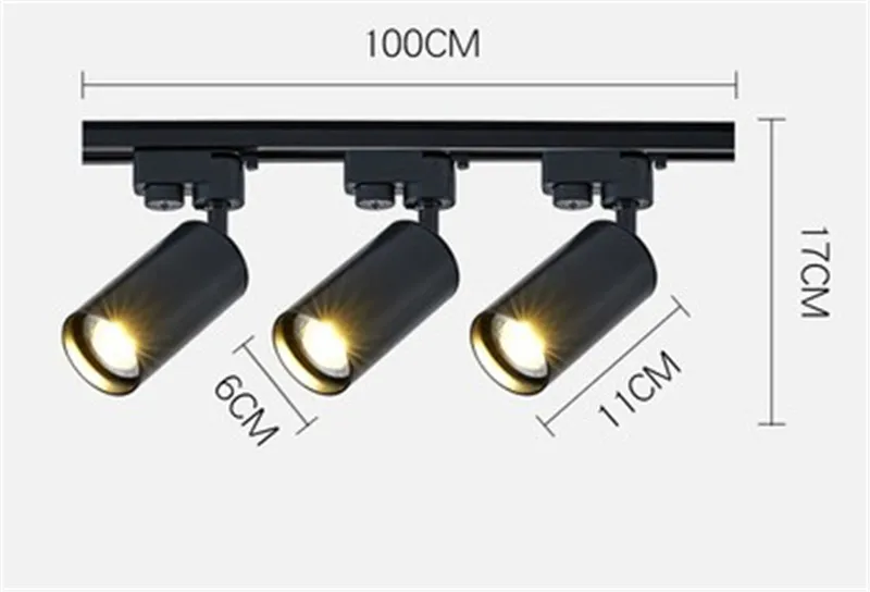 Современный светодиодный Светильник направленного света с направляющими