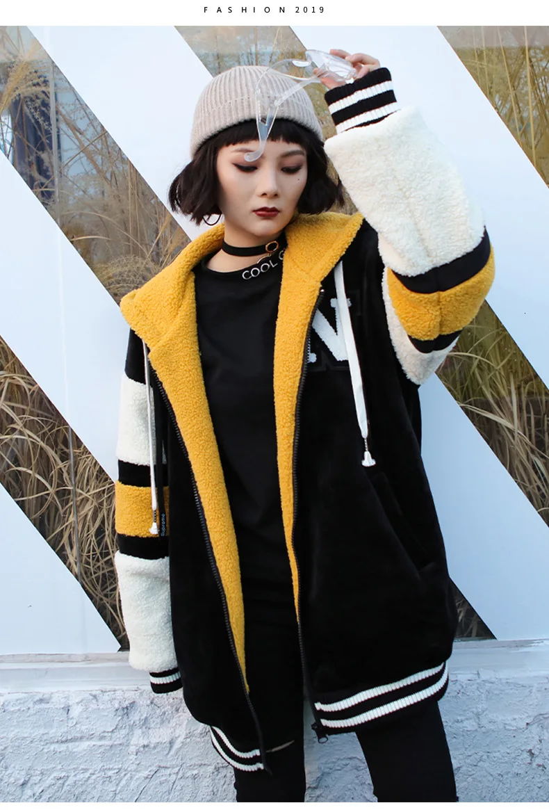 Max LuLu Korean Fashion Ladies Punk Streetwear Womens Thicken Fur Hooded Hoodies Casual Warm Sweatshirts Winter Clothing