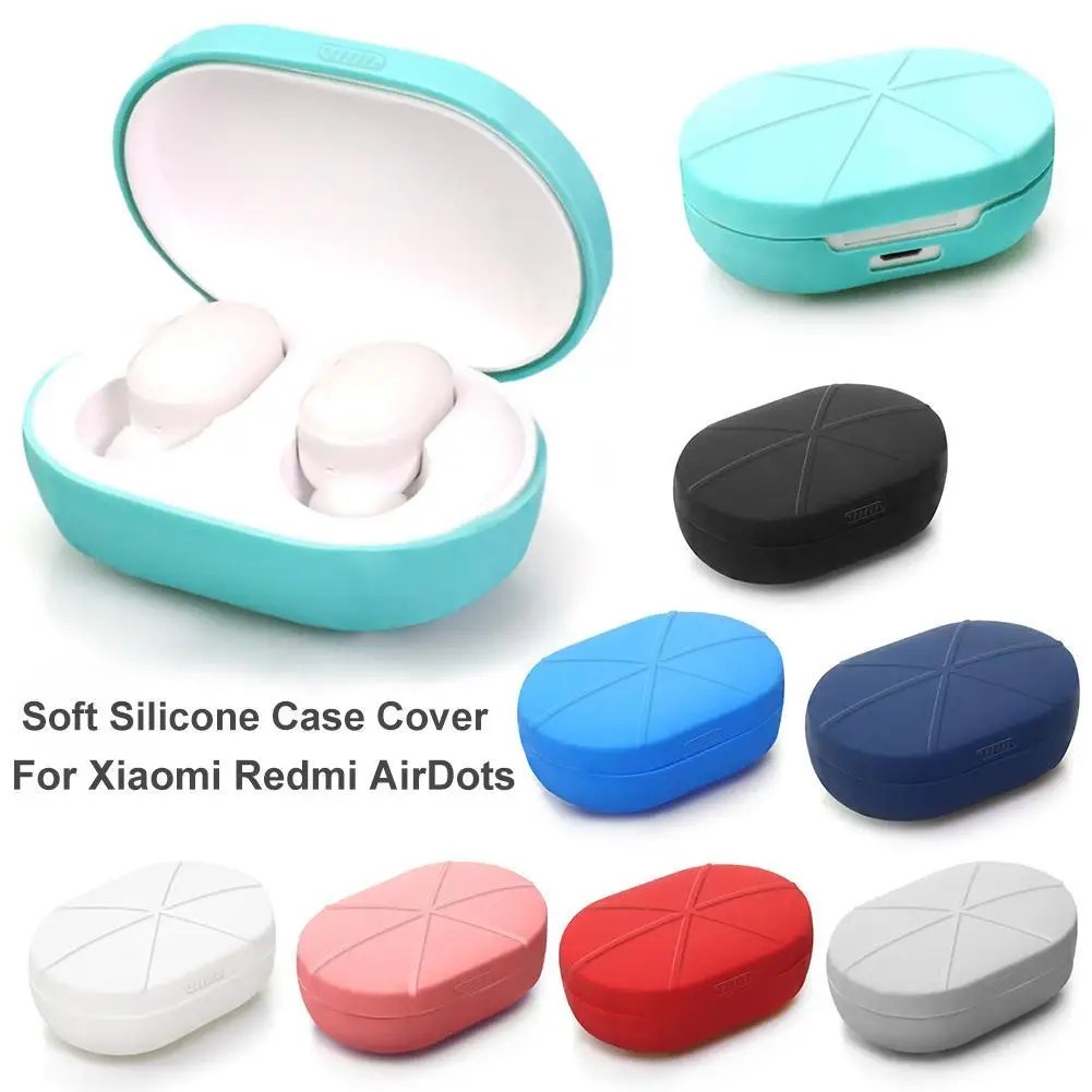 

Soft Silicone Bluetooth Earphone Protective Case Cover for Xiaomi Redmi AirDots