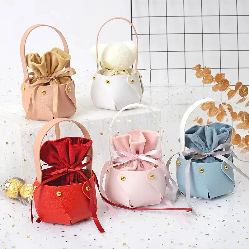 

1PC Leather Bag Shape Candy Bag Handbag Gift Bag Cookie Packaging Bag Wedding Gift Bag Cosmetic Box Kid Girl Birthday Party Gift