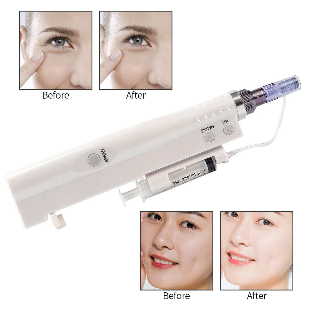 

Water Mesotherapy Injector Skin Hydration Machine Nano Microneedles Injection Gun Skin Lifting Firming Whitening Beauty Device