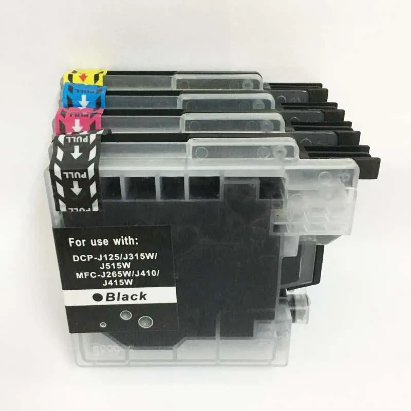 Einkshop LC980 LC1100 LC11 LC16 LC38 LC61 LC65 LC67 многоразовый чернильный картридж для Brother DCP 165C J140W|ink