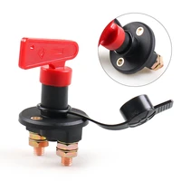 12v 24v red key cut off battery main kill switch vehicle car modified isolator disconnector car power switch for auto truck boat