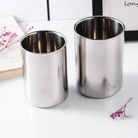 stainless steel silver beer mug double wall coffee tea wine milk tumbler portable travel water cup kitchen drinkware 350ml500ml