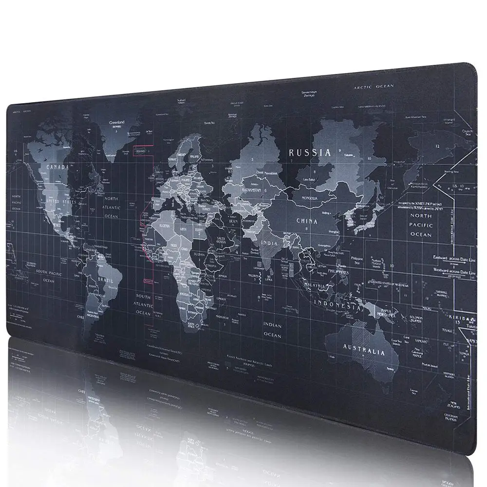 Игровой коврик для мыши большая карта мира игровой большой компьютерный