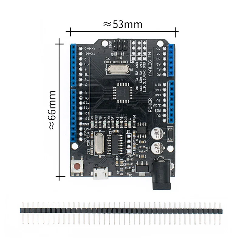 Black UNO R3 CH340G+ MEGA328P SMD чип 16 МГц для Arduino UNO R3 макетная плата USB кабель aega328p один комплект - Цвет: Black