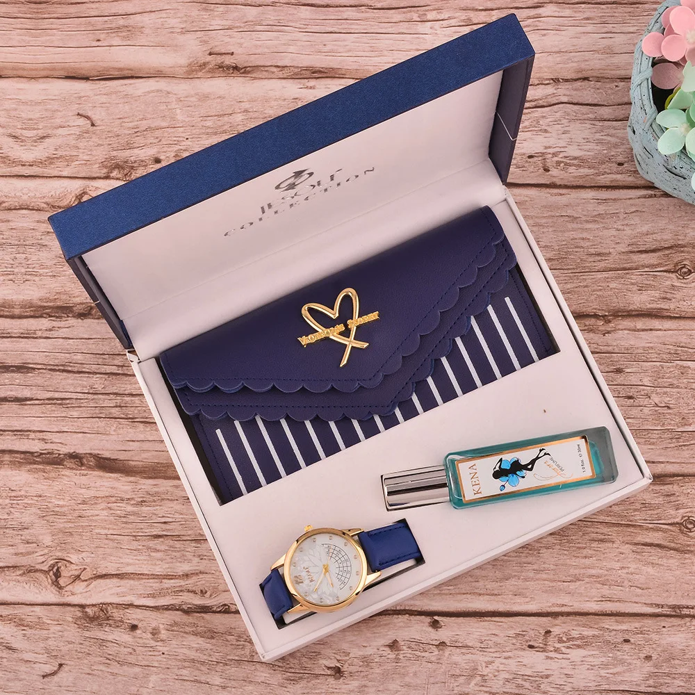 

Gift Box Set Watch + Wallet Creative Combination Set for Girlfriend Romantic Birthday Gift New Luxury Watch