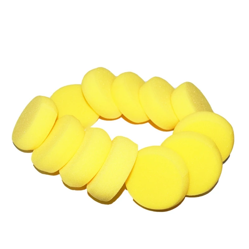 

P8DF Round Synthetic Watercolor Artist Sponges Cleaning Sponge Tools Cleaner 12Pcs for Wall Artist Face Painting