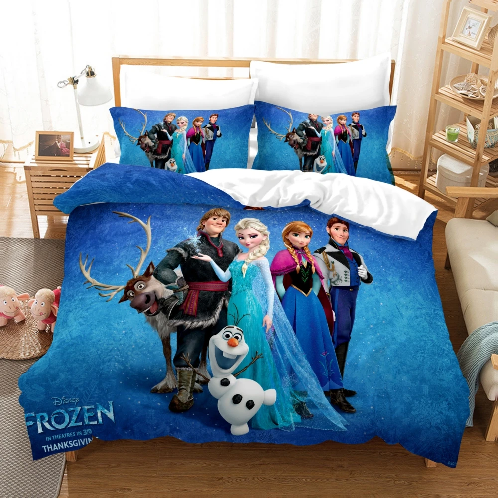 

3D Bedding Set 3D Print Design Duvet Cover Sets King Queen Twin Size Dropshipping Boy gife Disney Frozen