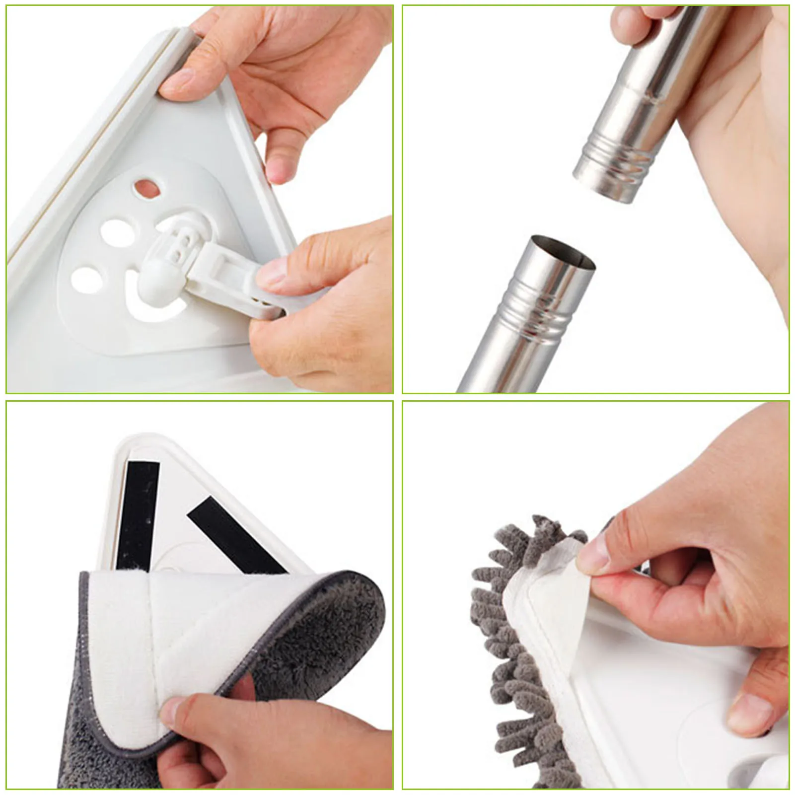 

Multifunctional Rotating Retractable Triangle Mop Deep Clean Mop Microfiber Chenille Mop Household Cleaning Mop Window Cleaner