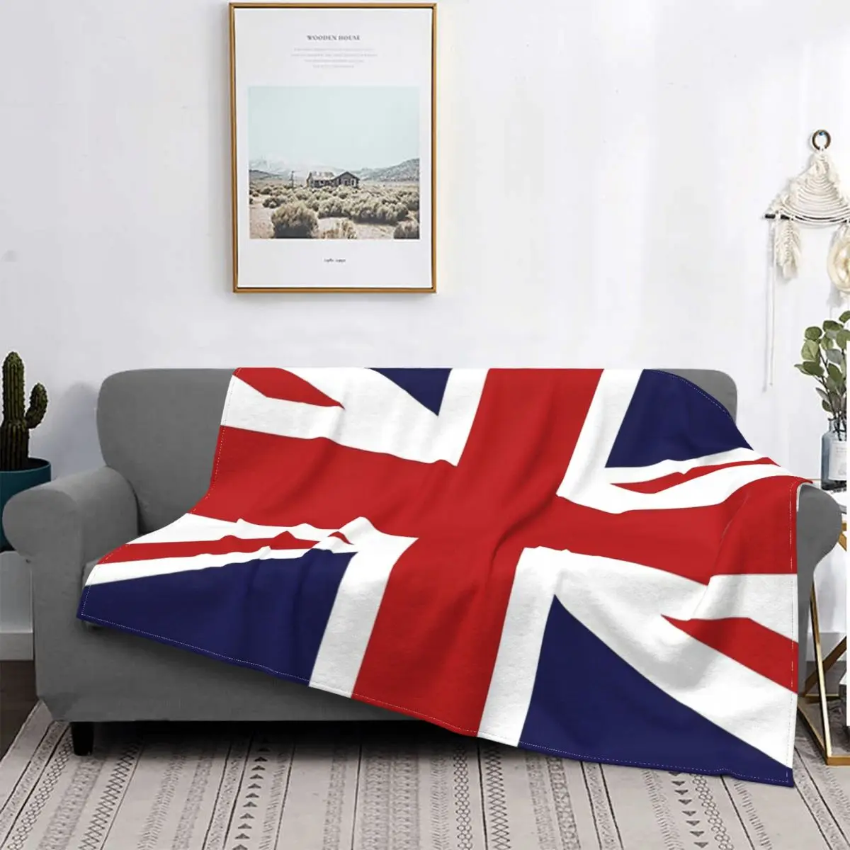 

Одеяло с флагом Великобритании, покрывало на кровать в клетку, для дивана, кровати, для пикника, покрывало с капюшоном