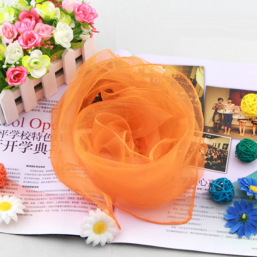 

12pcs/set Gift Sports Toy Silk Kids Children Props Outdoor Game Decorative Juggling Square Scarf Accessories Stage Performance