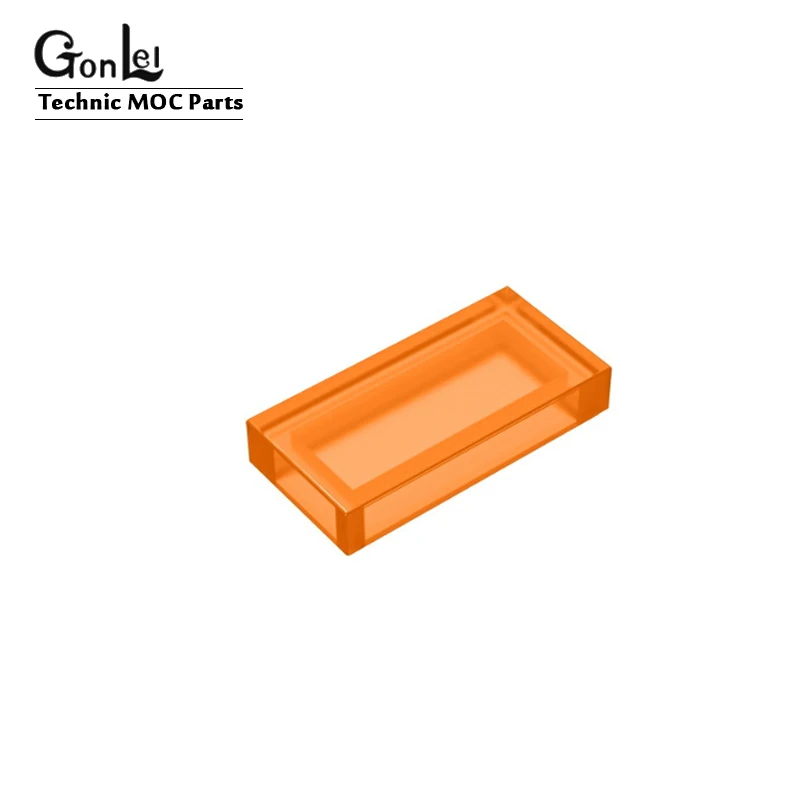100 шт./лот совместим с 3069 плитой 1x2 для строительных блоков MOC детали сделай сам