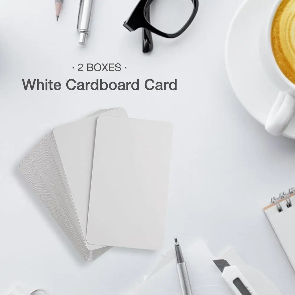 Пустая игральная карта твердая бумажная бумага DIY настольная игра белый картон