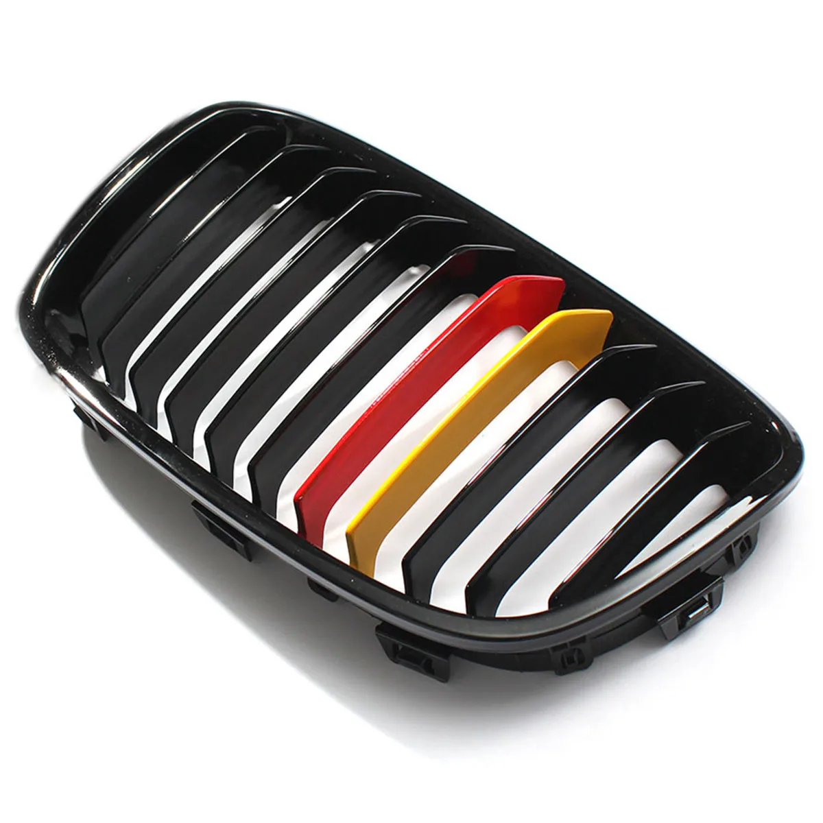 

ABS Pair Gloss Matte Black Wide Front Kidney Grill Grilles For BMW F20 F21 2011 2013 2014 1 Series Car Stying Racing Grills