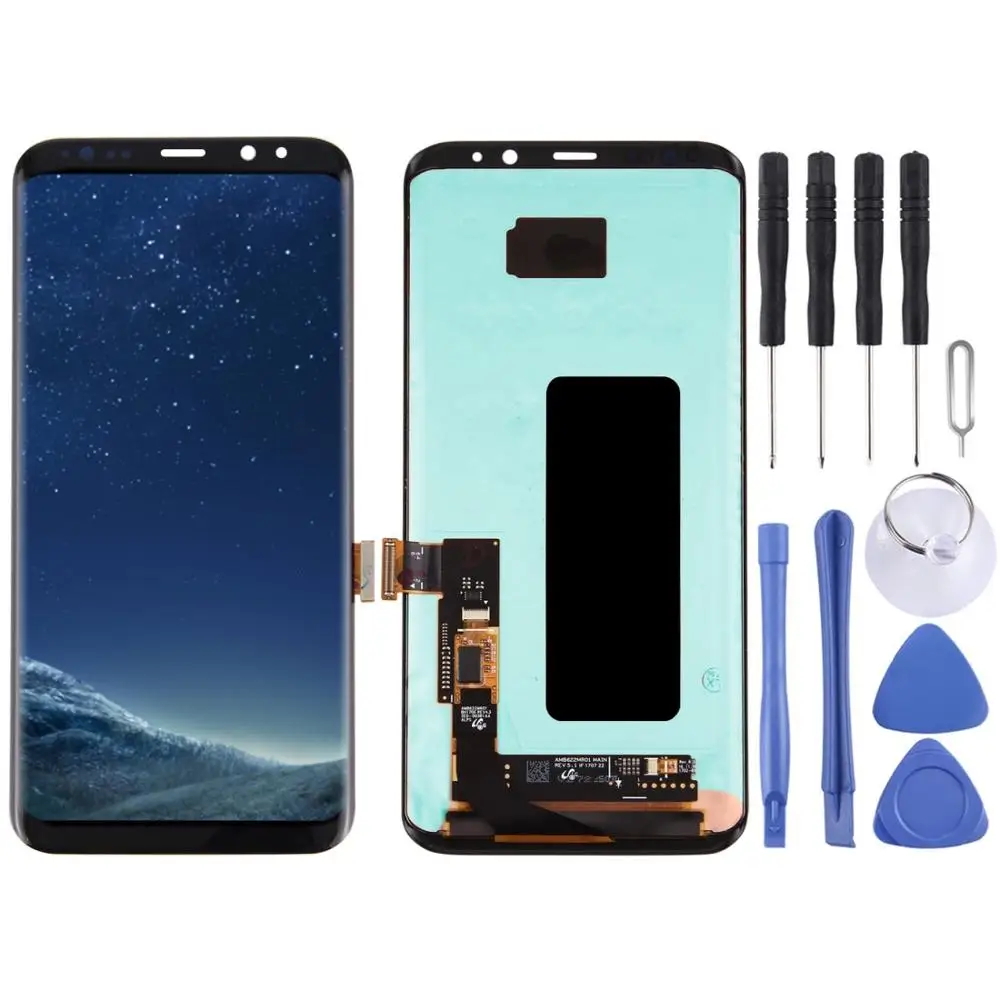 2019 AAA +++ Оригинальный ЖК дисплей + сенсорная панель для Galaxy S8 / G955 G955F G955FD G955U G955A G955P