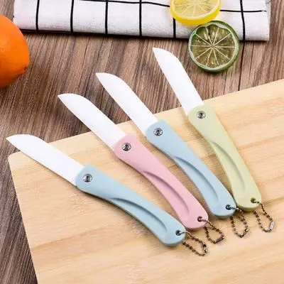 1 шт. простой складной керамический нож 3 дюйма цветная ручка фруктовый для
