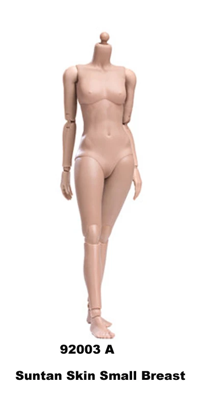 92003A suntan skin 1/6 масштаб женский Гибкий загар/бледная кожа тело фигура Маленький Средний Большой Соединительный сустав в области груди мяч тело модифицированная версия - Цвет: 92003A suntan skin
