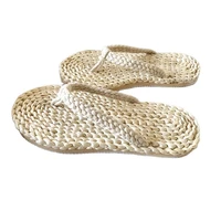 jarycorn fashion womens mens straw slippers handmade chinese sandals xl 34 44 unisex summer home shoes new couple shoes lstycx