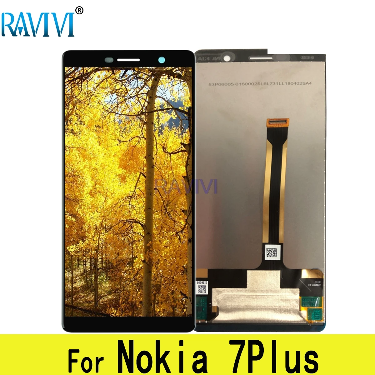 

ЖК-дисплей 6,0 "E7 Plus для Nokia 7 Plus, ЖК-дисплей с сенсорным экраном и дигитайзером в сборе, Замена для Nokia 7 / E7 Plus