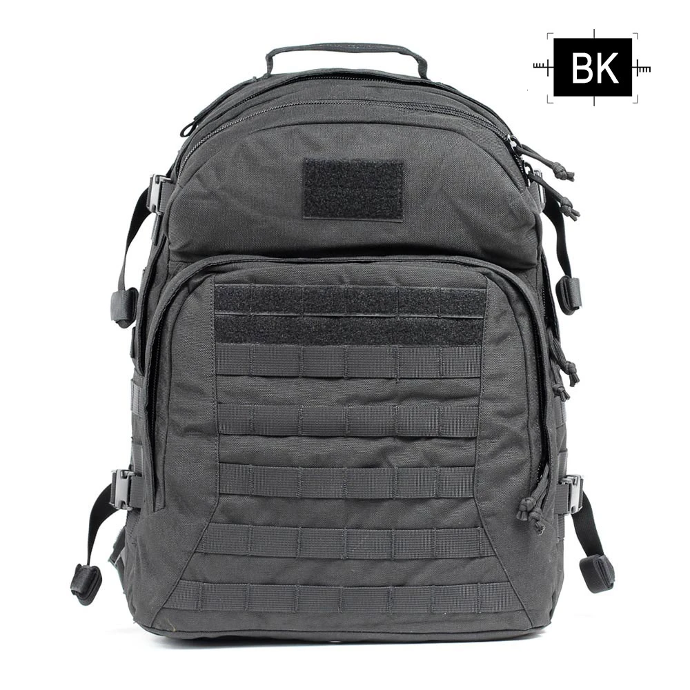 BK 55L тактический рюкзак 1000D военные сумки армейский Рюкзак Molle уличная спортивная сумка мужская походная дорожная сумка для альпинизма - Цвет: BK