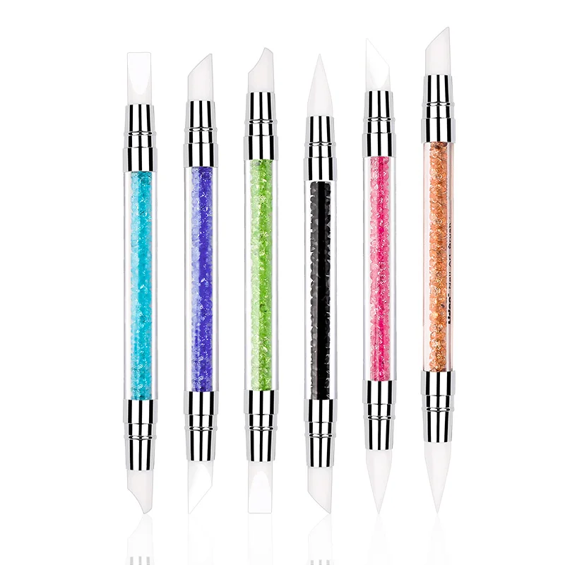 Кисти для ногтей с зеркальными блестками ручка нанесения акрилового лака