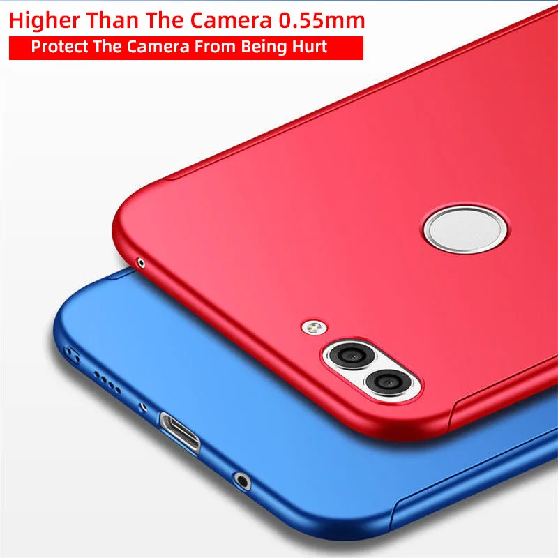 Роскошный 360 Полное покрытие стекло чехол для Huawei P10 P20 Lite Smart Honor 8 9 V9 V10 P30 защитный |
