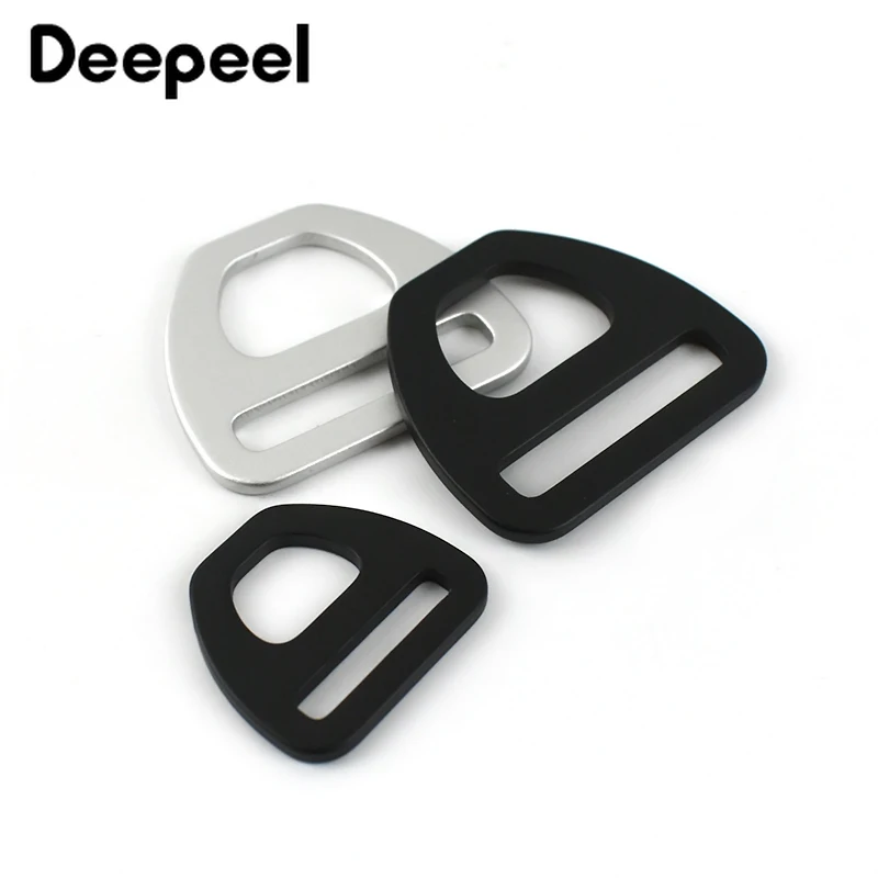 

Deepeel 10pcs 15/20/25/38mm Strap Hang Hook D Ring Buckles DIY Adjustment Belt Buckle Webbing Slider Clasp Hardware Accessories