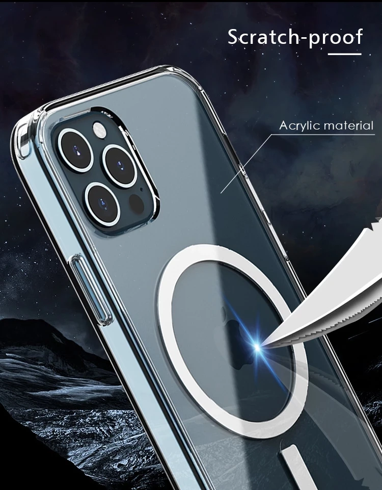 Новый жесткий Кристалл с коробкой анимация магнитный анти-падение для iPhone 13 12 Pro