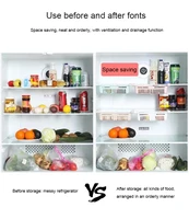 adjustable stretchable refrigerator organizer drawer basket refrigerator pull out drawers fresh spacer layer storage rack