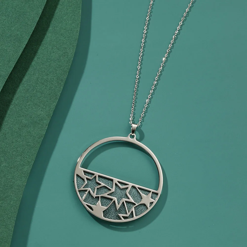 Ожерелье с подвеской в виде пентаграммы из нержавеющей стали|Ожерелья подвеской|