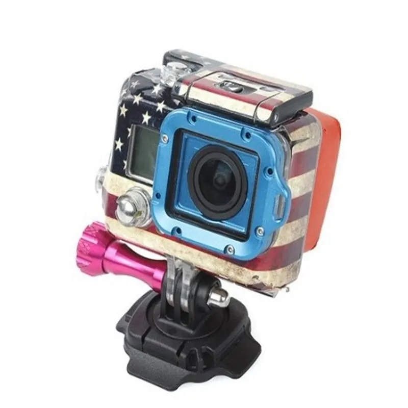 360 поворотное клейкое основание для крепления на мотоциклетный шлем GoPro 9 8 7 6 5 Session