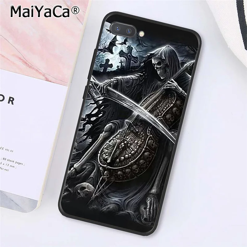 A6 MaiYaCa Grim Reaper Череп Скелет Капа чехол для телефона huawei Honor 8X9 10 20 Lite Honor 7A 7C Honor10i View 20 - Цвет: A6