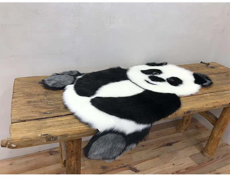 90*120 см Цвета: чёрный и белый коврик с изображением панды животных Форма ковры из