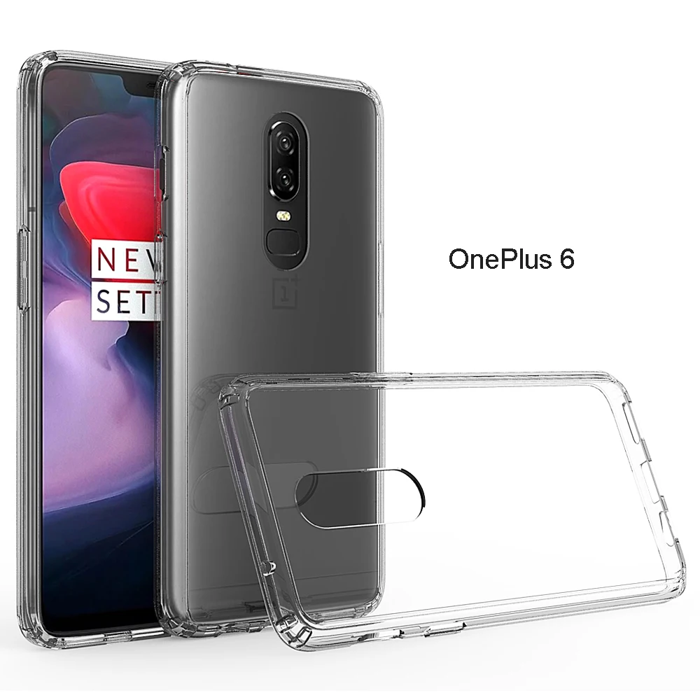 Для OnePlus 6 Чехол 7 Pro 7T 6t 5T ударопрочный чехол для 7T Pro кристально прозрачный жесткий чехол для задней панели телефона 1+ 7 5t