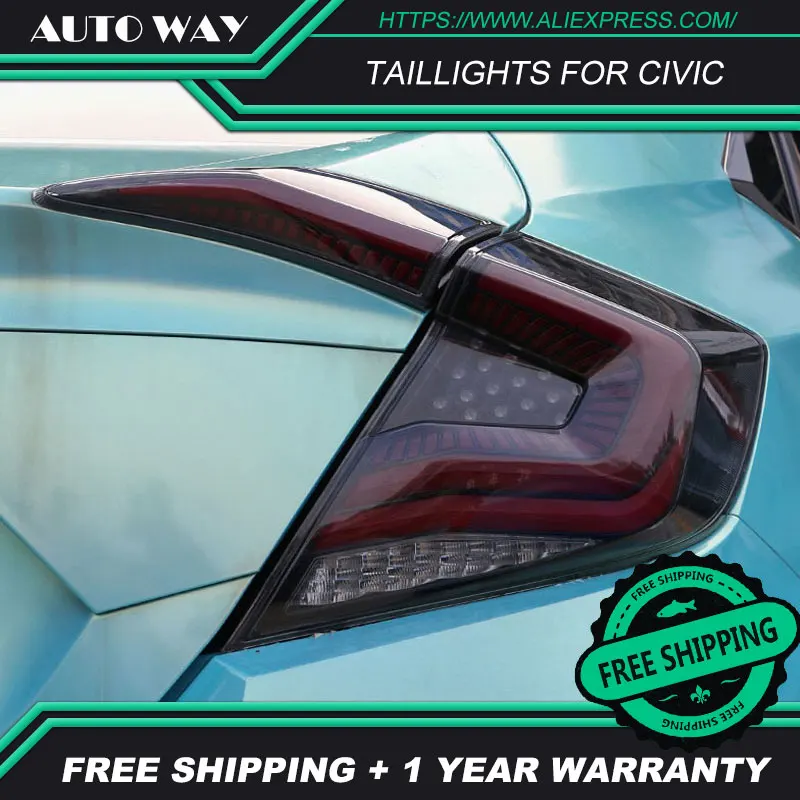 Автомобильный Стайлинг задний фонарь чехол для Honda Civic задние фонари- для Civic светодиодный задний фонарь светодиодный фонарь