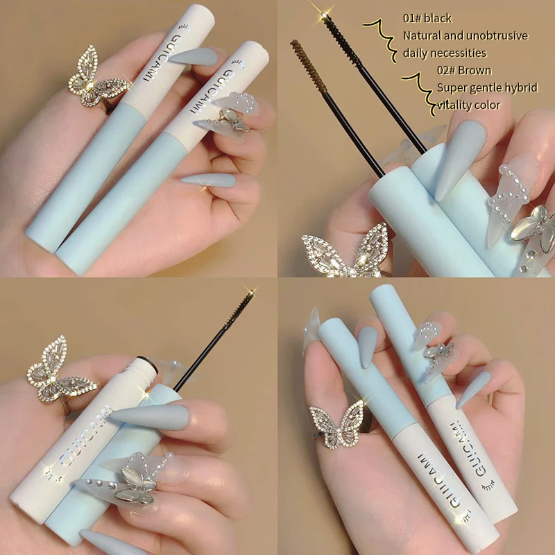 

Mascara Combination Set Thick Curling Not Easy To Smudge Mascara Waterproof Sweat-proof Eyelash Primer Beauty QBMY