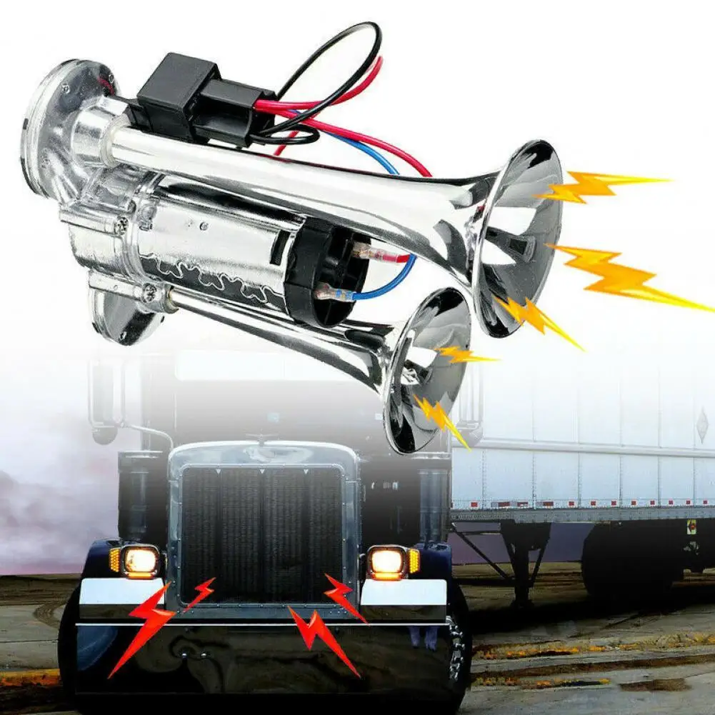 

Electric Horn Universal Car Interior Stereo Electric Siamese Dual Trumpet Horn for Car Trumpet Trumpet