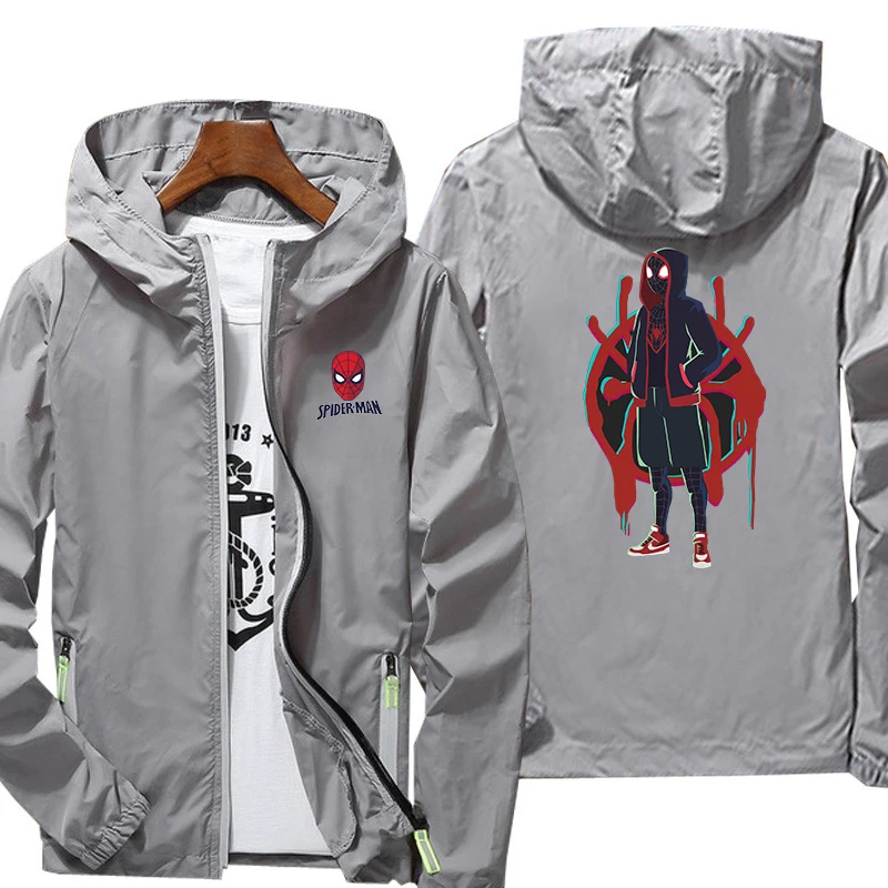 Уличная куртка с принтом из мультфильма Человек-паук | Мужская одежда