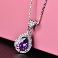 female jewelry necklaces pendants for women cute ladies necklace fashion silver color necklaces pendants for girl gift