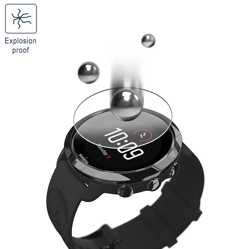 Закаленное стекло премиум класса 2.5D для смарт часов Suunto 9 Baro HD Защитная пленка