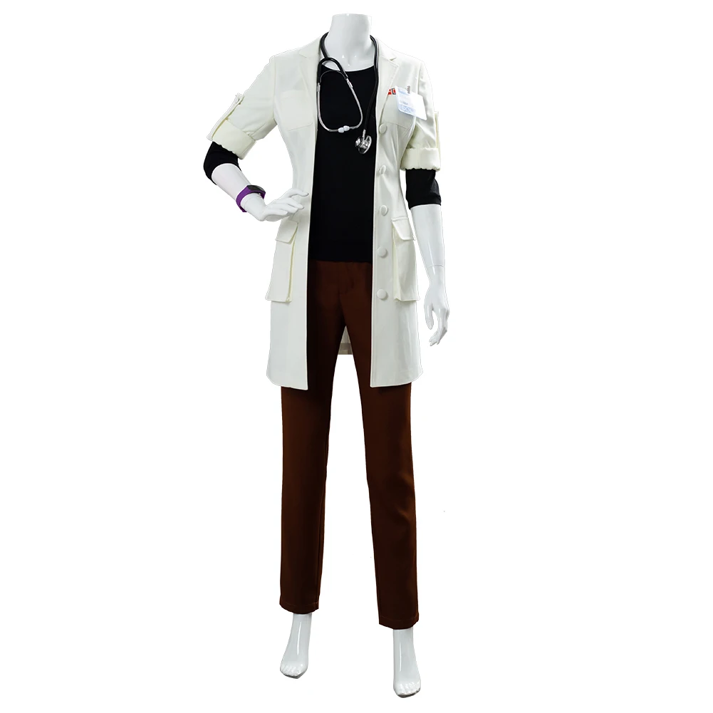 Full Set OW Cosplay Dr. Ziegler Costume Angela Mercy Skin Game Uniform Halloween Carnival | Тематическая одежда и униформа