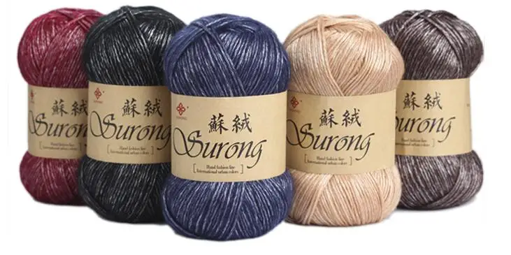 TPRYN 5 шт. = 500 г шелковая Хлопчатобумажная Трикотажная Пряжа Вязание крючком