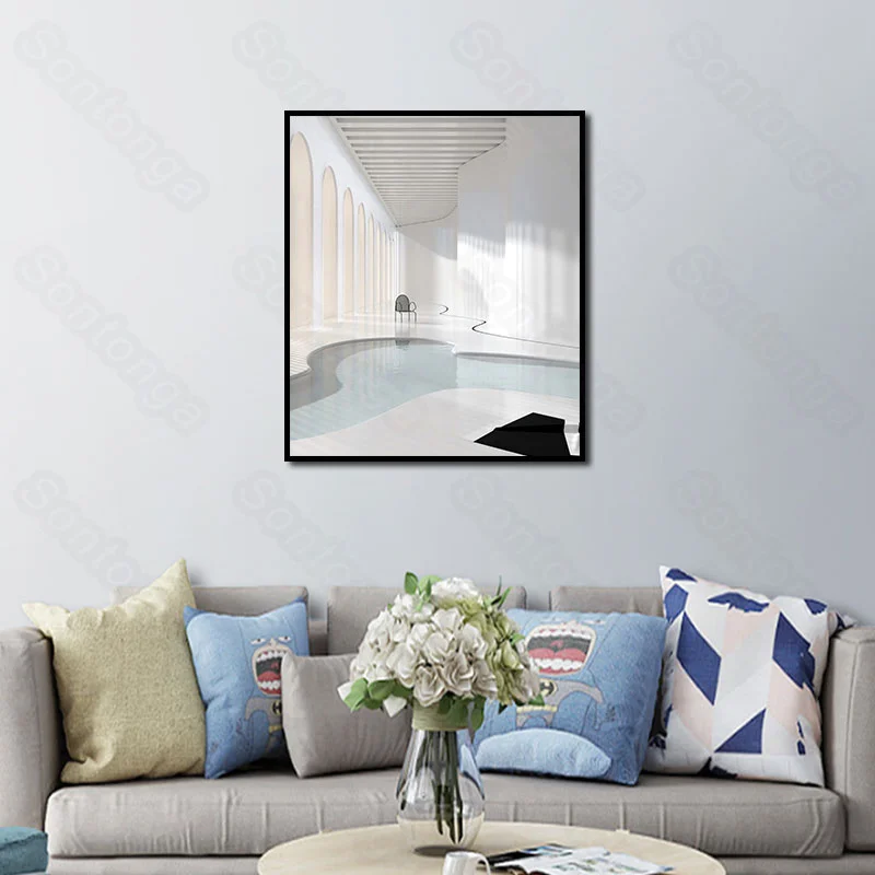 

Landscape Wave Chair Light Luxury Modern Nordic Decorative Painting Porch Living Room Corridor Study Room Hotel Painting
