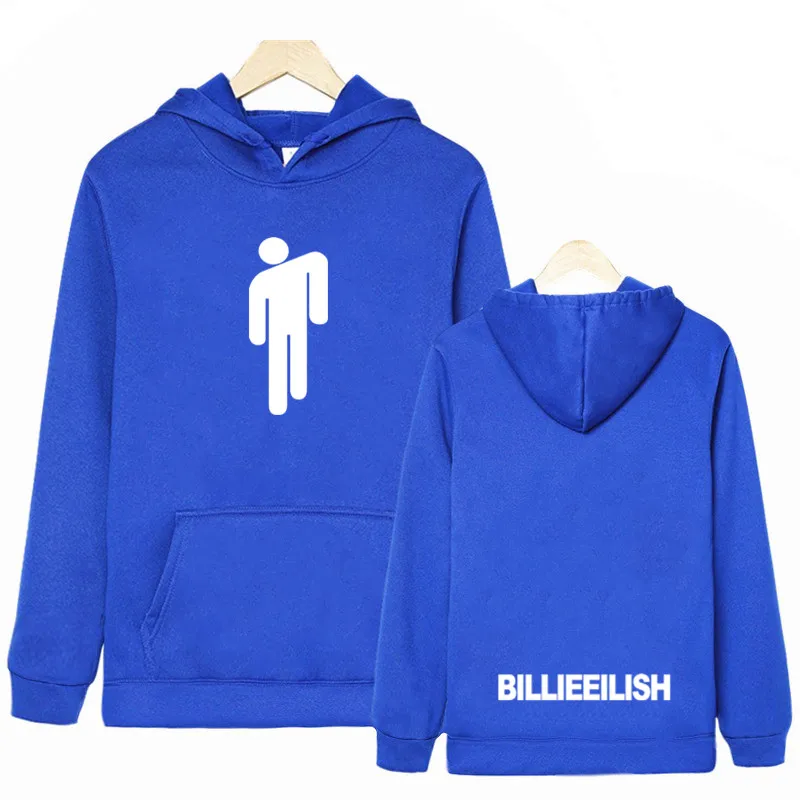 sapphire Новинка, хит, Billie Eilish, худи для мужчин, черный, хлопок, худи, пара Billie Eilish, толстовка, простая, сохраняющая тепло, для женщин/мужчин, худи, сгусток - Цвет: sapphire