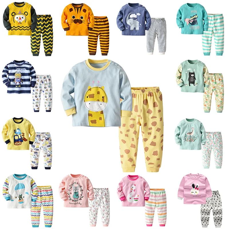 Пижама для мальчиков и девочек INPEPNOW теплая детская пижама с рисунком животных CZX13