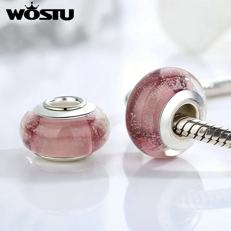 Новое поступление коричневые светящиеся бусины из муранского стекла подходят