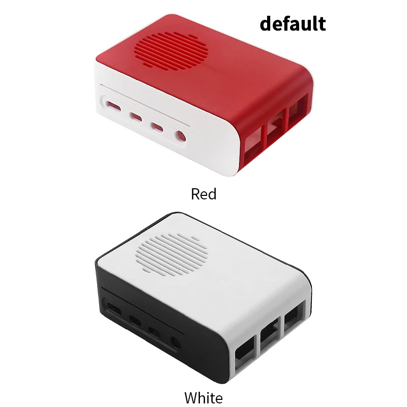 Чехол для Raspberry Pi 4 Model B ABS + RGB вентилятор светодиодный теплоотвод адаптер питания 5