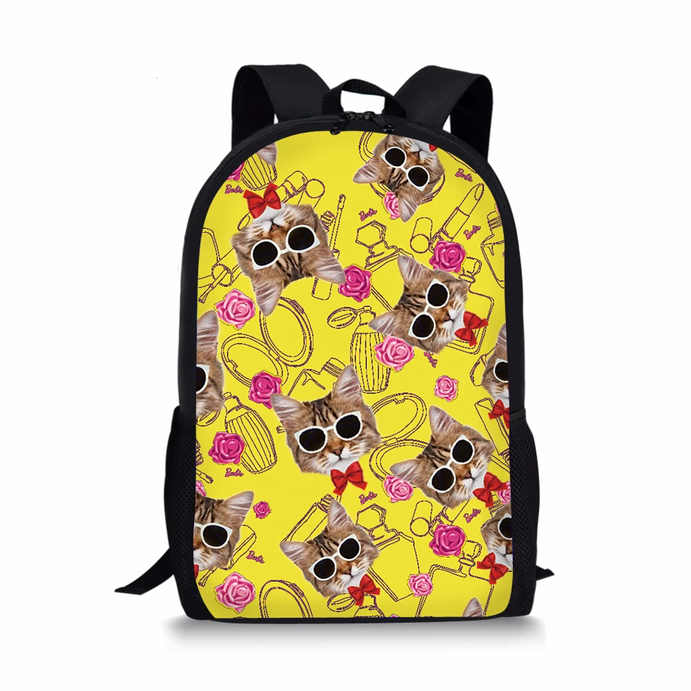 Детские школьные ранцы с рисунком милой кошки, собаки, рюкзак для мальчиков и девочек, сумки для книг кавайной премарии для детей